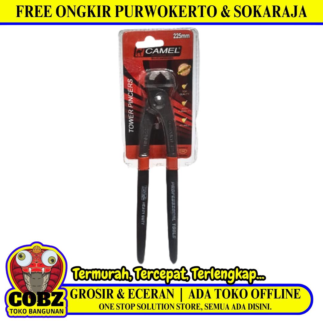 9 IN / CAMEL Catut Tang Kakak Tua Alat Potong Kawat Gagang Karet