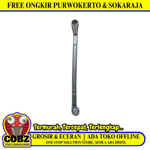 10 MM x 11 MM / TM Kunci Ring 2 Sisi Double Ring Offset Wrench