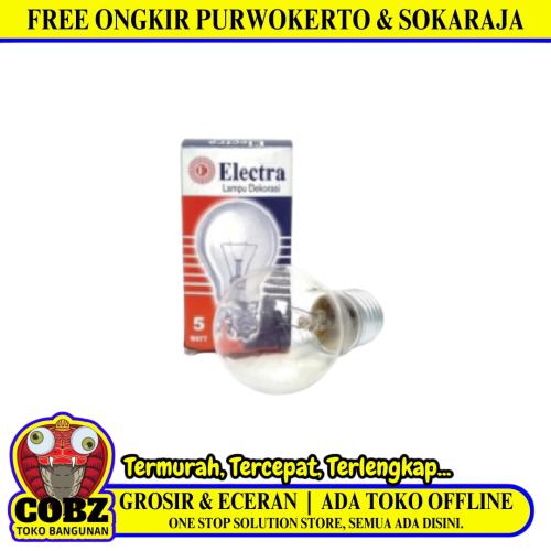 5 WATT / ELECTRA Lampu Bohlam Pijar Penghangat Ternak Ayam Kuning