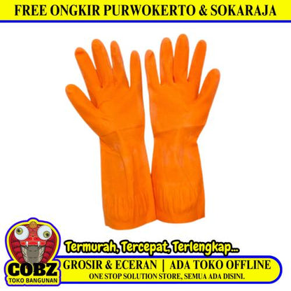 SIZE L / FREDER Sarung Tangan Latex Karet Rubber Safety Gloves Set