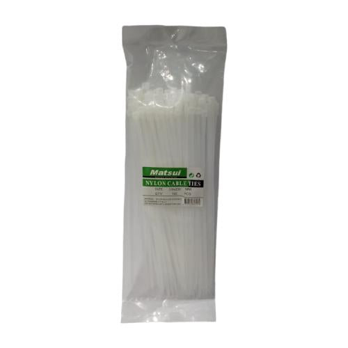 3.6  MM x 200 MM / MATSUI Kabel Cable Ties Tali Ripet 20 CM Putih Pack