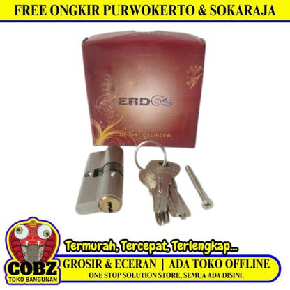 ERDOS Silinder Anak Kunci Pintu Cylinder Lock Kecil + 4 Kunci Set