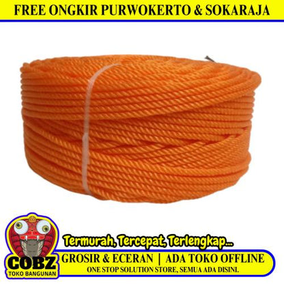 5 MM / TM Tali Tambang Ikat Nylon Plastik PVC Warna KG