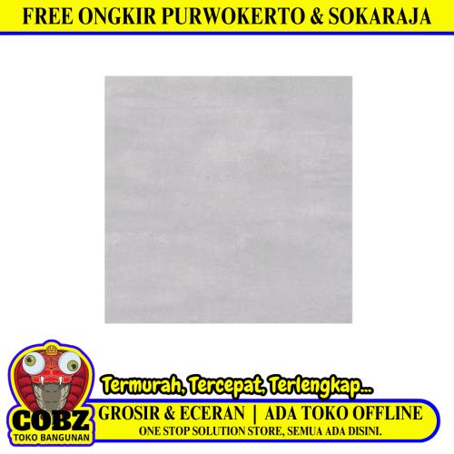 60 CM x 60 CM / PLATINUM SICILY Keramik Lantai Teras Garasi Matte Grey Dus