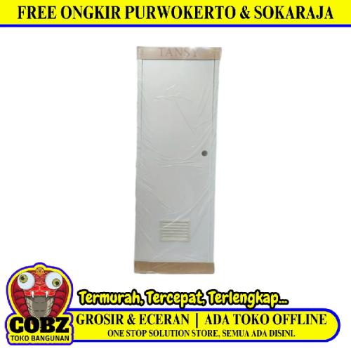 9.4 CM x 70 CM x 194 CM / NM Pintu Kamar Mandi PVC Putih Set