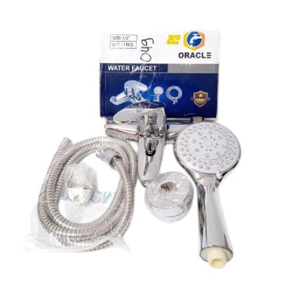 1/2 IN / ORACLE BTHUP 049 Kran Shower Panas Dingin Stainless + Selang + Shower Set
