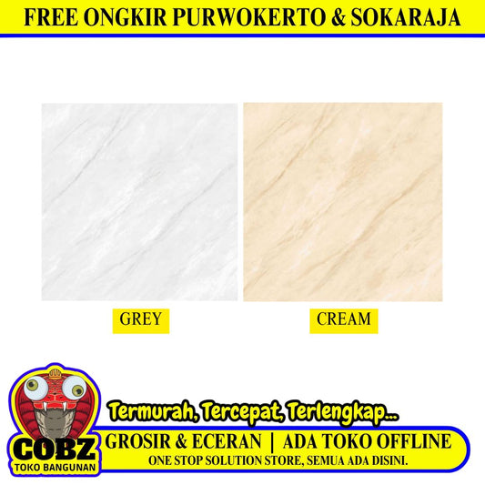 60 CM x 60 CM / PLATINUM SOMERSET Keramik Lantai Glossy Dus