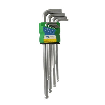 1.5 MM - 10 MM / JOZU Kunci L Hexagon Ballpoint Panjang Wrench Screw 9 Pcs Set