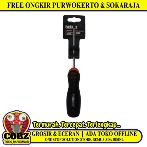4 IN / FINDER Obeng Radio Screwdriver One Way Plus Gagang Karet