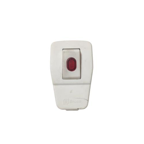 BROCO Steker Jek Colokan Kabel Cowok Male Putih + Switch