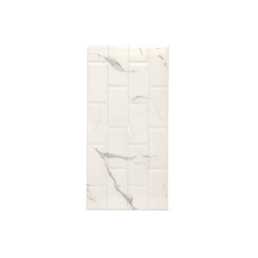 25 CM x 50CM  / UNO STATUARIO Keramik Dinding Kamar Mandi Glossy White Dus