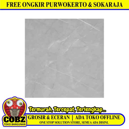 80 CM x 80 CM / SERENITY ARMANI GREY Granit Lantai Rumah Glossy Dus