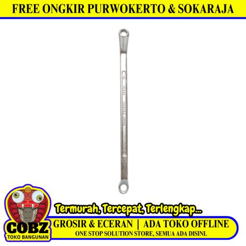 6 MM x 7 MM / TM Kunci Ring 2 Sisi Double Ring Offset Wrench