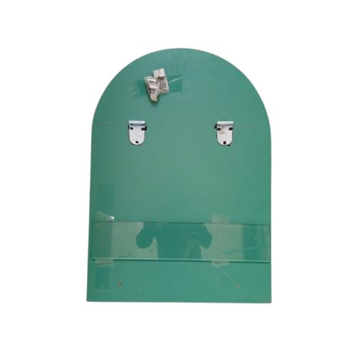 50 CM x 70 CM / DIAMOND Cermin Wastafel Kaca Kamar Mandi Setengah Lingkaran Polos Set