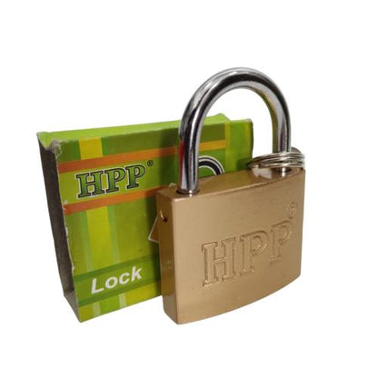 50 MM / HPP Gembok Pintu Pagar Padlock Anti Maling Leher Pendek Kuning