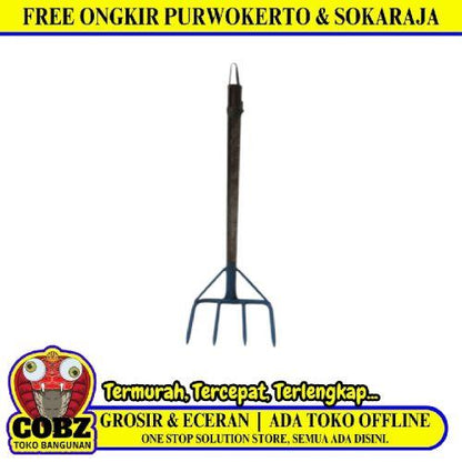 40 CM / NM Cakar Sampah Pacul Garpu Garuk Tanah Got Kecil