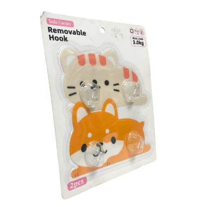 SOLO CORNER Kapstok Cantel Gantungan Baju Dinding Mini PVC Set