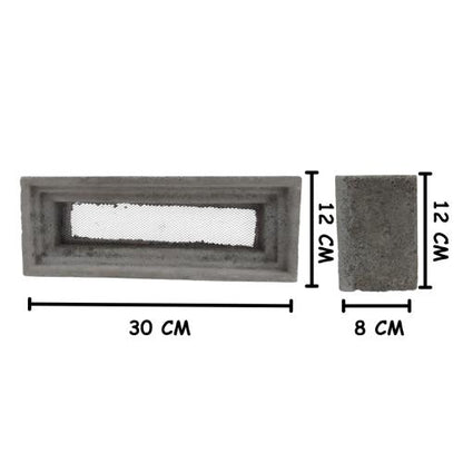 12 CM x 30 CM / TM Rooster Strimin Jalusi Semen 1 Sisi Biji