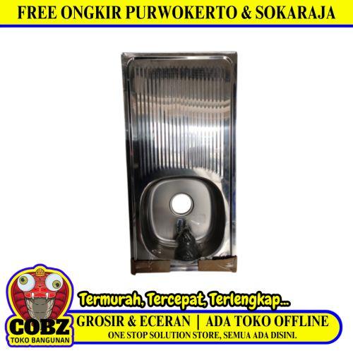 86 CM X 43.4 CM X 13 CM / ROYAL SB35  Bak Cuci Piring Washbak 1 Lubang + Acc Set