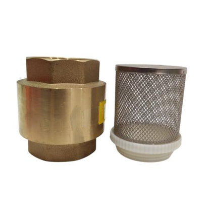 1 1/2 IN / ONDA Foot Klep Valve Saringan Pipa Pompa Torrent Kuningan