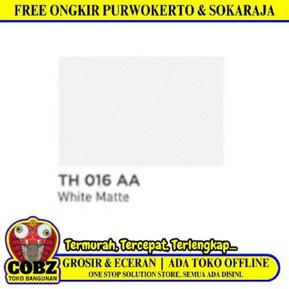 122 CM x 244 CM / TACO WHITE DOFF 016 AA HPL Lembar