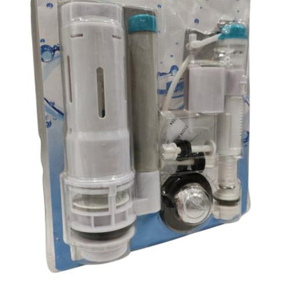 SILVER STAR Alat Perlengkapan Kloset Monoblok Dual Flush Bulat Set