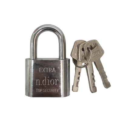 40 MM/N. DIOR Gembok Pintu Pagar Padlock Anti Maling Leher Pendek Putih