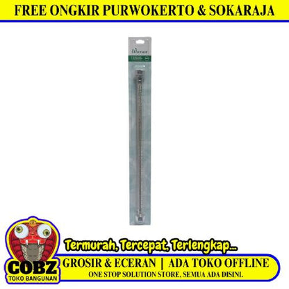 1/2 IN x 40 CM / WASSER Selang Fleksibel Sink Hose Kloset Anyam Stainless