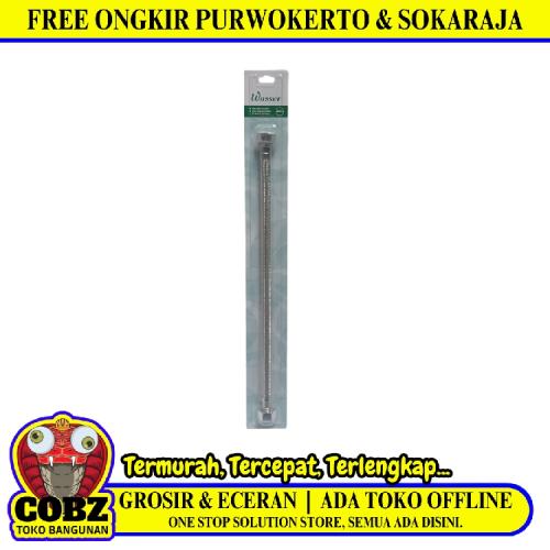 1/2 IN x 40 CM / WASSER Selang Fleksibel Sink Hose Kloset Anyam Stainless