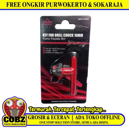 10 MM / YUKIDO Kunci Kepala Mesin Bor Hanging Drill Chuck Key Merah