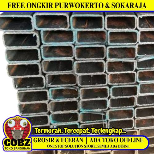 1.3 MM x 2 CM x 4 CM x 6 M / TM Stal Holo Pipa Kotak Besi Batang