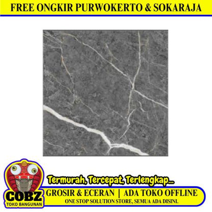 100 CM x 100 CM / SERENITY MANHATTAN GRIGIO Granit Lantai Rumah Glossy Dus