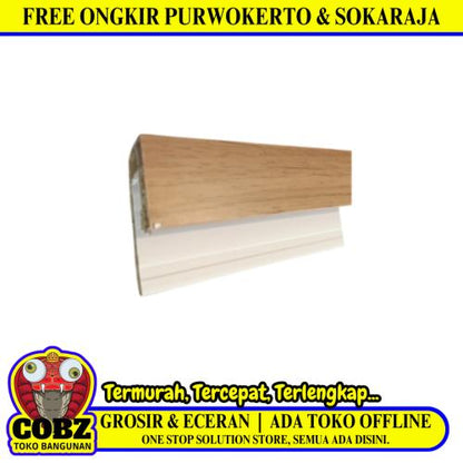 3 CM x 4 M / SHUNDA PLAFON LS.302-7 List Profil U Plafon U PVC Batang