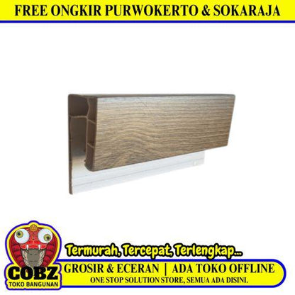 3 CM x 4 M / SHUNDA PLAFON LS.302-5 List Profil U Plafon U PVC Batang