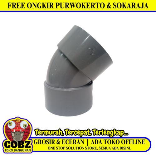 5 IN / RUCIKA D-45L Elbow Knee Keni 45 Derajat Fitting Pipa PVC