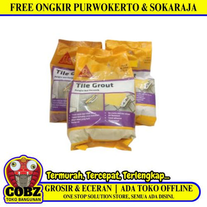 1 KG / SIKA TILE GROUT Semen Nat Pengisi Keramik Tile Grout Warna Muda