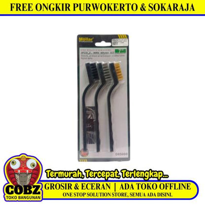 7 IN / MOLLAR Sikat Kawat Nylon Pembersih Kerak Karat Mini Set