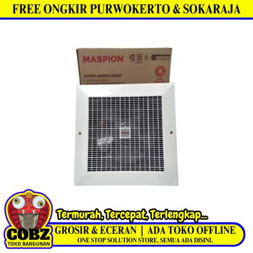 8 IN / MASPION CEF-20 Exhaust Hexos Fan Kipas Angin Blower Plafon Set