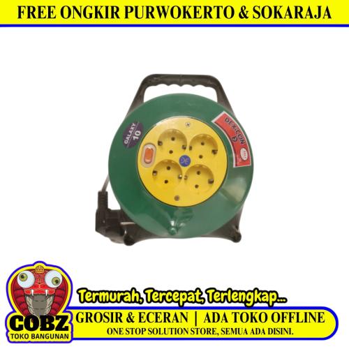 10 M / DEXICON GALAXY Kabel Roll Stop Kontak Colokan Full Tembaga SNI