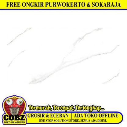 30 CM x 60 CM / UNO ESSENCE WHITE Granit Dinding Glossy Dus