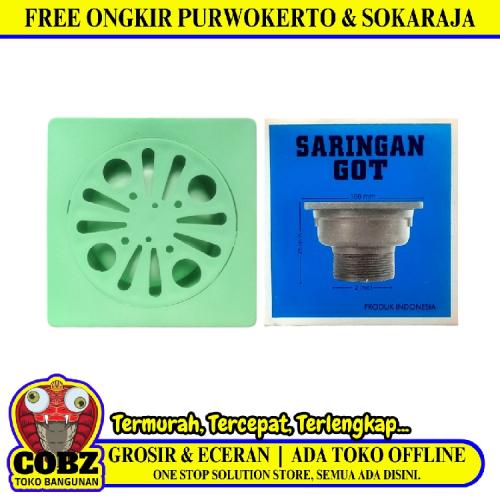 4 IN / GMP Saringan Got Leher Panjang Floor Drain PVC Hijau