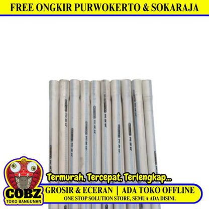 3/4 IN x 400 CM / CHAMPION AW Lis Biru Pipa Pralon Paralon PVC Putih Batang