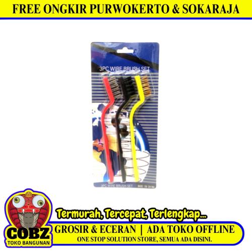 6 IN / NM Sikat Kawat Nylon Pembersih Kerak Karat Mini Set