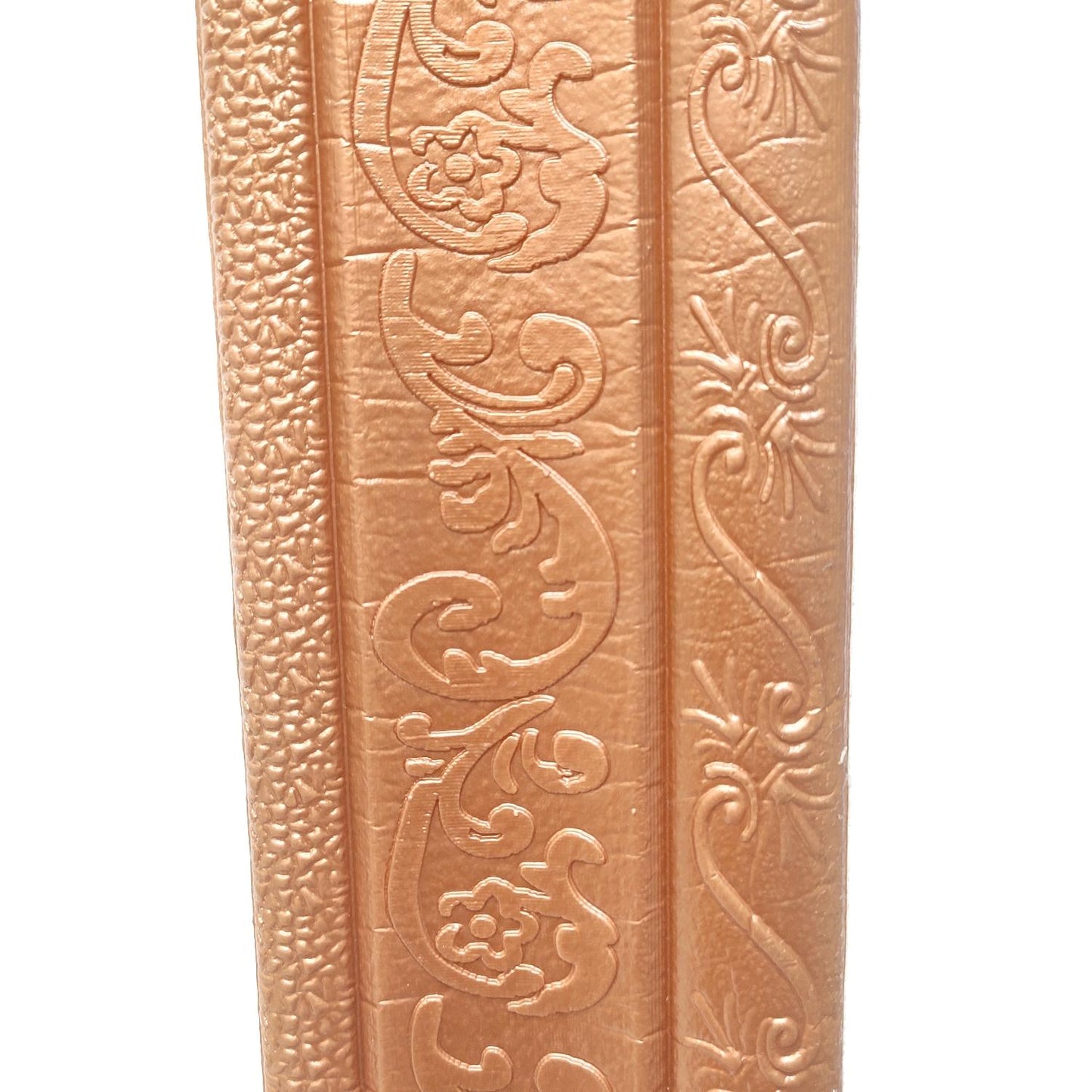 8 MM x 8 CM x 115 CM / COBZ LIST-B84H Wallpaper Foam Sticker Corak Coklat Lembar