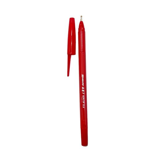0.5 MM / STANDARD AE7 Ballpoint Merah Pack
