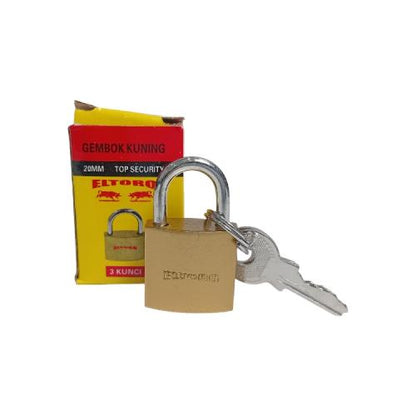 20 MM / ELTORO Gembok Pintu Pagar Padlock Anti Maling Leher Pendek