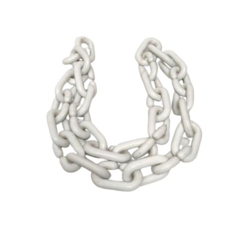 5/16 IN / NM Rantai Plastik PVC Talang Motor Anjing 9 MM Putih Meter