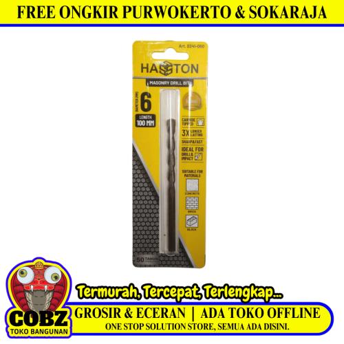 6MM / HASTON Masonry Drill Bits Mata Bor Beton Tembok Dinding