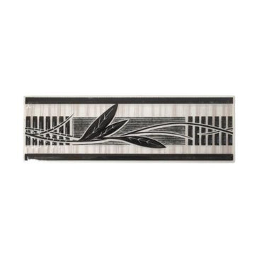 8 CM X 25 CM / NM CV571 List Keramik Dinding Kamar Mandi Black Lembar