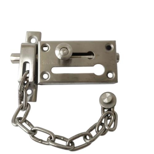 SOLIGEN Grendel Rantai Slot Kunci Pengaman Pintu Door Chain Stainless
